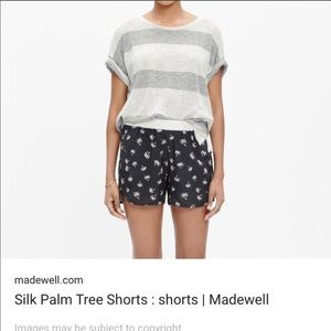 Madewell silk shorts